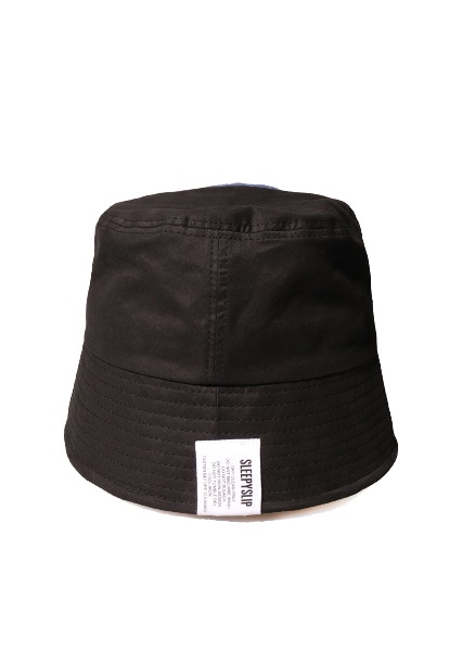 BASIC SOFT COTTON BLACK BUCKET HAT